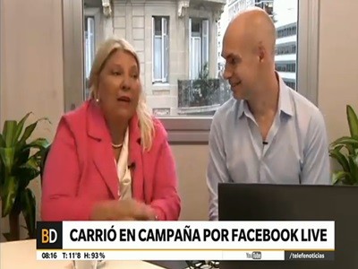 Lilita Carrió empezó la campaña por facebook