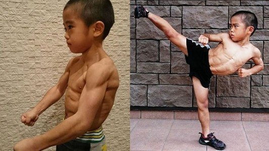 El duro entrenamiento del nene de 7 años que quiere ser el próximo Bruce Lee