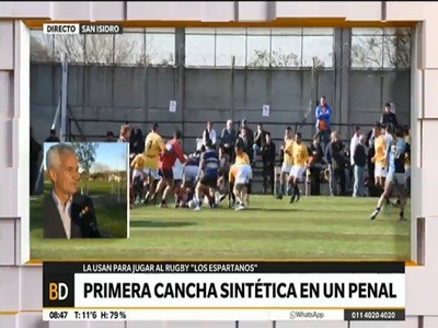 Se inauguró una cancha de césped sintético en el penal de San Martín