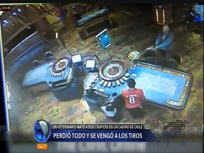 Un mal perdedor mató a dos crupiers en un casino de Chile