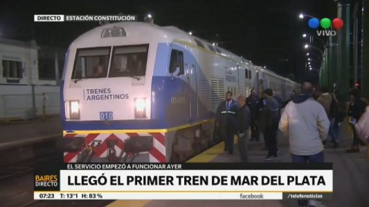 Pasajeros muy conformes con el servicio de tren a Mar del Plata