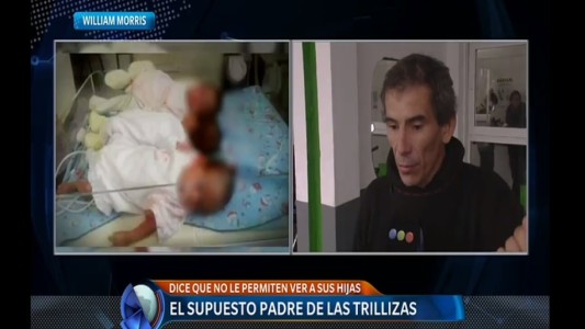 Habló el hombre que asegura ser el padre de las trillizas: "Queremos hacernos cargo"