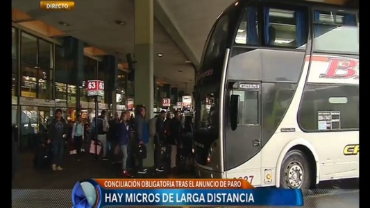 Paro de micros de larga distancia: el Ministerio de Trabajo dictó la conciliación obligatoria