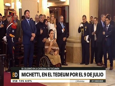 El arzobispo de Tucumán reclamó por la Educación en el tedeum que encabezó Michetti