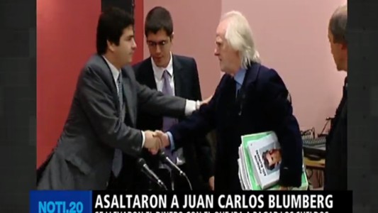 Asaltaron a Blumberg y le advirtieron: "Quedate piola porque te volteamos"