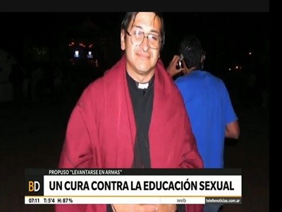 Polémica declaración de un cura contra la educación sexual