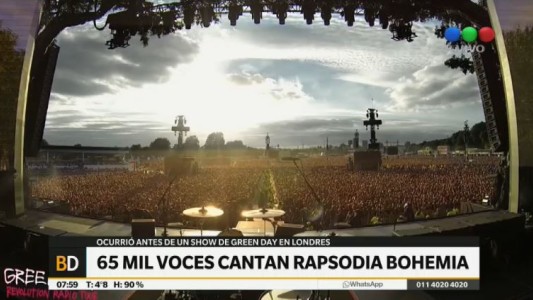 65 mil voces cantan "Rapsodia bohemia"