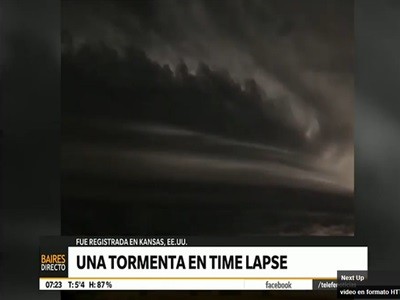 Una tormenta en time lapse