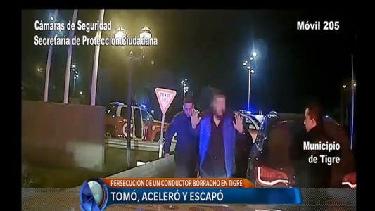 Captado en video: Tomó, aceleró y lo detuvieron