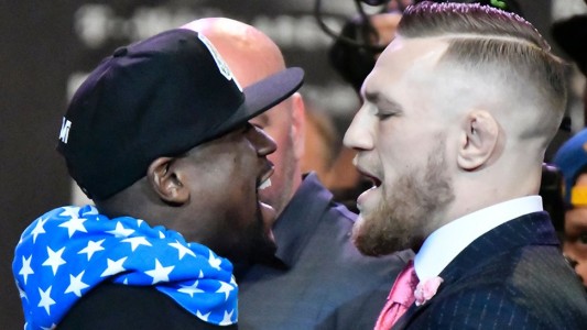 Se viene a pelea de los millones y así fue el primer careo entre Floyd y McGregor