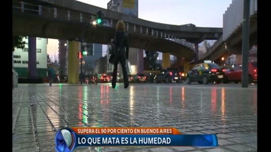 La humedad supera el 90% en Buenos Aires