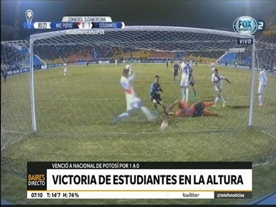 Copa Sudamericana: Estudiantes se trajo un triunfo de la altura de Potosí