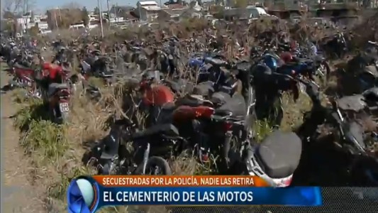 Un cementerio de siete mil motos a cielo abierto en La Matanza