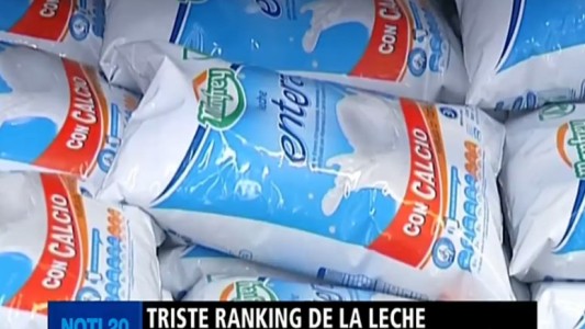 El precio de la leche argentina, el segundo más caro en un ranking mundial