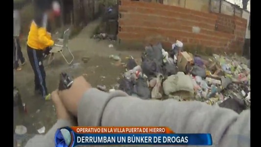 Demolieron un búnker drogas en Puerta de Hierro