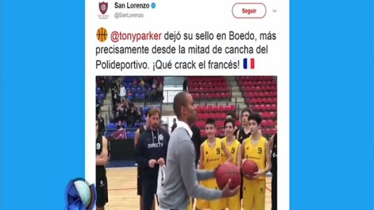 Tony Parker brilló en San Lorenzo