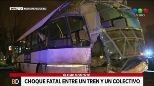 Accidente en las vías del ferrocarril Sarmiento: un muerto y 15 heridos