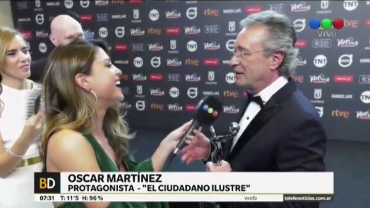 Oscar Martínez, premio Platino al mejor actor por "El ciudadano ilustre"
