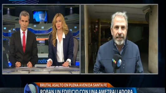 Palermo: roban un edificio con una ametralladora