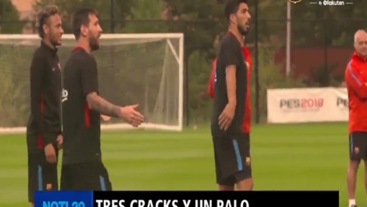 La desopilante competencia de puntería entre Messi, Neymar y Suárez