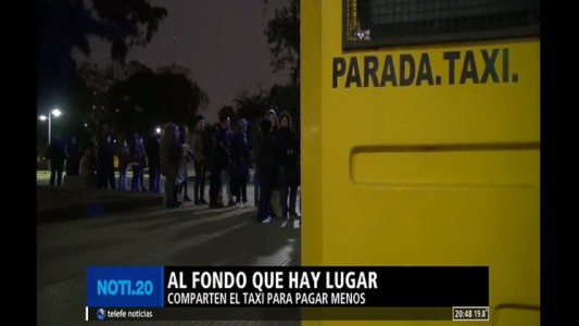 Al fondo que hay lugar: comparten el taxi para pagar menos