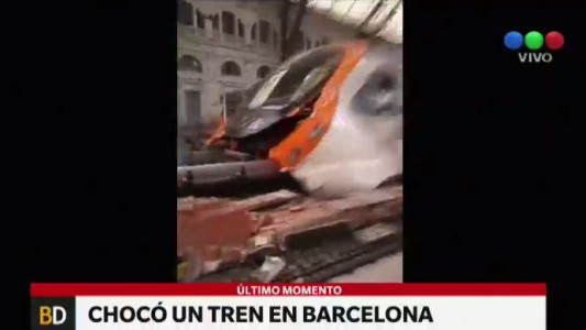 Un accidente de tren en Barcelona dejó 54 heridos