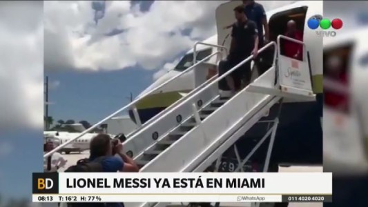 Messi ya está en Miami