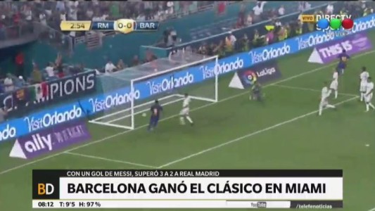 El video del golazo de Messi en la victoria de Barcelona contra Real Madrid