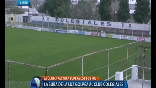 Un club de barrio, golpeado por el tarifazo de luz: la última factura es de $ 36 mil