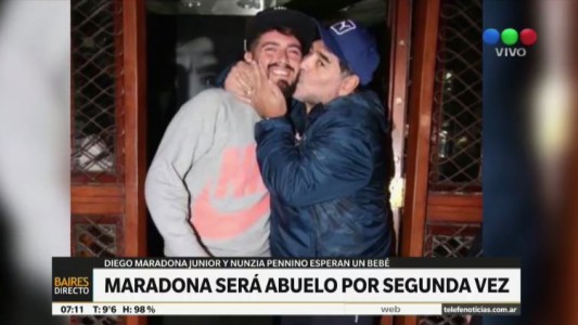 Diego Maradona será abuelo por segunda vez
