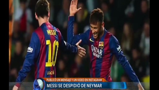 "Fue un placer enorme haber compartido todos estos años con vos, amigo": Messi se despidió de Neymar