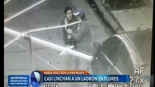 Flores: vecinos atraparon a un ladrón y casi lo linchan