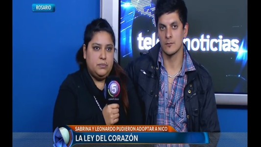 "La mamá no podía tenerlo y siempre estuvo de acuerdo en que hagamos la adopción"