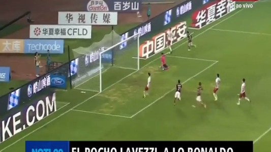 El Pocho Lavezzi a lo Ronaldo