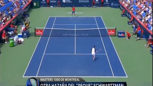 Schwartzman ganó un partidazo y está en cuartos en Montreal
