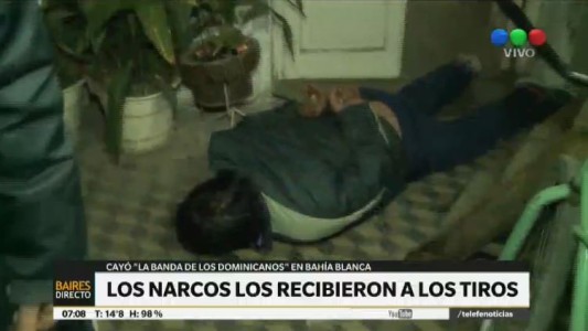 Narcos a los tiros en un allanamiento en Bahía Blanca
