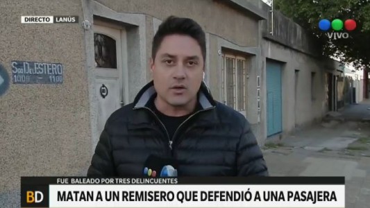 Mataron a un remisero que defendió a una pasajera