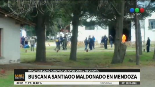 Buscan a Santiago Maldonado en Mendoza