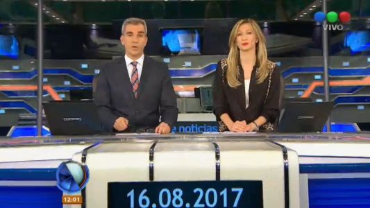 Telefe Noticias a las 12 / Bloque 1 / 16/08/2017
