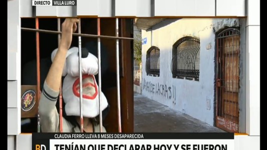 Se fueron los ocupantes de la casa de Claudia Ferro cuando debían declarar