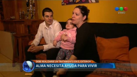 Alma necesita ayuda para afrontar el tratamiento de una enfermedad que afecta sólo a 50 personas en el mundo