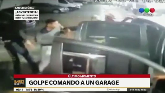 Golpe comando en un garage de San Cristóbal