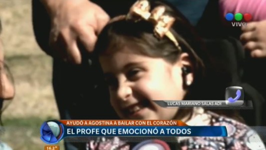Agostina bailó con el corazón: "Te quiero mucho, profe"