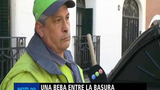 Manuel, el recolector que rescató a una beba entre la basura: "Gracias a Dios está bien"