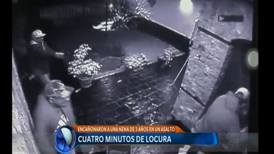 Encañonaron a una nena de 3 años durante una entradera