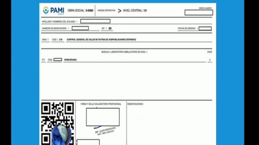 Nuevas órdenes y recetas del PAMI