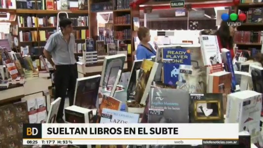 Día del Lector: sueltan libros en el subte