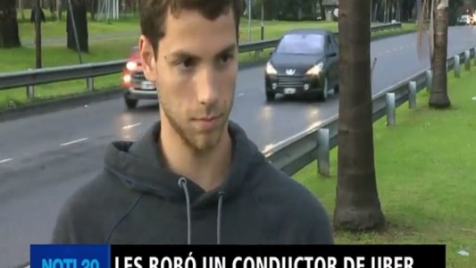 Les robó un conductor de Uber