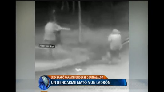 Video: un gendarme mató a un ladrón