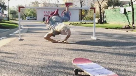 La terrible caída de Noelia Marzol que es furor en las redes sociales